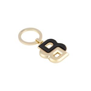 Hugo Boss Ключодържател Double B, черно-златист
