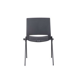Посетителски стол RFG Sweet Black, полипропилен, до 120 kg, черен, 4 броя в комплект