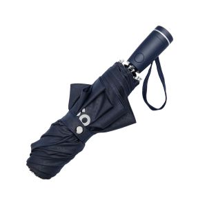 Hugo Boss Чадър Pocket Double B, сгъваем, тъмносин