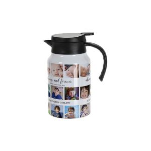 BESTSUB Термокана, с дръжка и капак, 1.5 L, бяло-черна