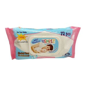 Мокри кърпи Renkli Baby care с капак, 72 броя