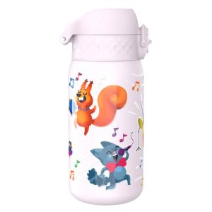 Бутилка за вода ION8 Print, метална 400ml Animal