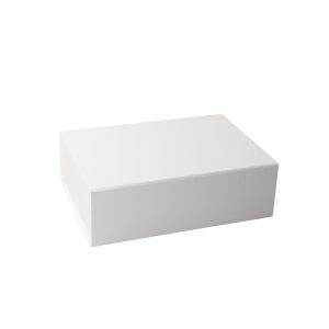 Office 1 Кутия Natural, с магнитно затваряне, сгъваема, 28 х 20 х 9 cm, бяла