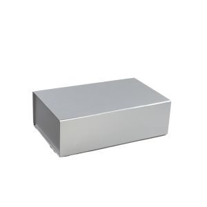 Office 1 Кутия Colorful, с магнитно затваряне, сгъваема, 35 х 20.5 х 11.3 cm, сребриста