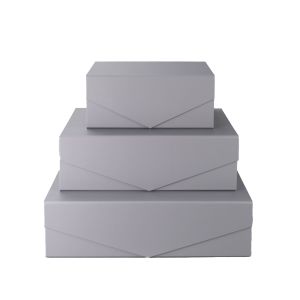 Office 1 Кутия Matt, с магнитно затваряне, сгъваема, 31 х 20 х 10 cm, сива