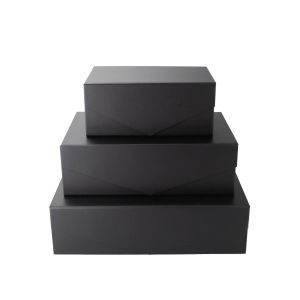Office 1 Кутия Matt, с магнитно затваряне, сгъваема, 31 х 20 х 10 cm, черна