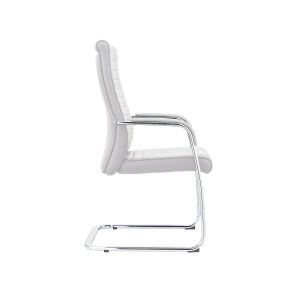Посетителски стол RFG Bright M, екокожа, до 130 kg, бял, 2 броя в комплект