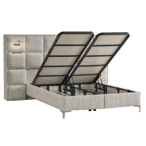 Тапицирана спалня с матрак I SLEEP 160 х 200 - шампанско 318