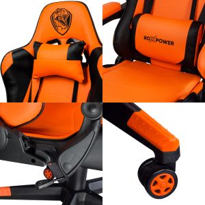 Гейминг кресло ROXPOWER Gaming T-ROX GC75 оранжев