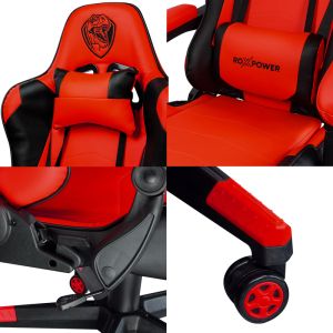 Гейминг кресло ROXPOWER Gaming T-ROX GC75 червен