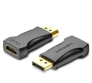 Преходник Vention DisplayPort M HDMI F 4K Black