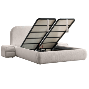 Тапицирана спалня с матрак FABER 160 х 200 - перла SY
