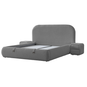 Тапицирана спалня с матрак FABER 160 х 200 - антрацит AN
