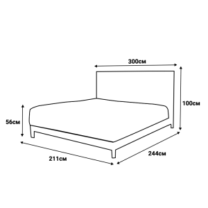 Тапицирана спалня с матрак BUMBY 160 x 200 - светлосив  21