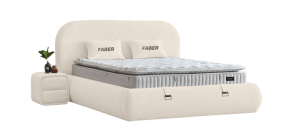Тапицирана спалня с матрак FABER 180 х 200 - лате 06
