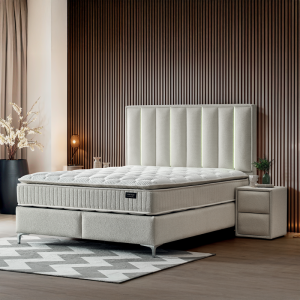Тапицирана спалня с матрак MINI MOONLIGHT 140 х 200 - крем 01