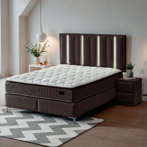 Тапицирана спалня с матрак MINI MOONLIGHT 160 х 200 - антрацит 680