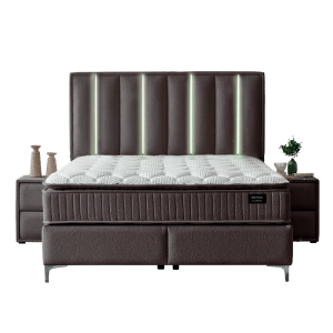 Тапицирана спалня с матрак MINI MOONLIGHT 160 х 200 - антрацит 680