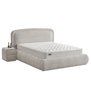 Тапицирана спалня с матрак NOVA 140 х 200 - перла SY