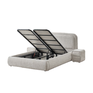 Тапицирана спалня с матрак NOVA 140 х 200 - перла SY