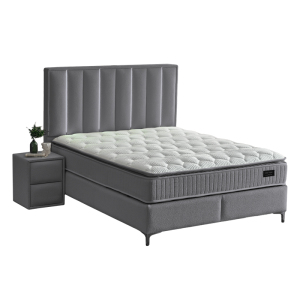 Тапицирана спалня с матрак MINI MOONLIGHT 140 х 200 - графит 16