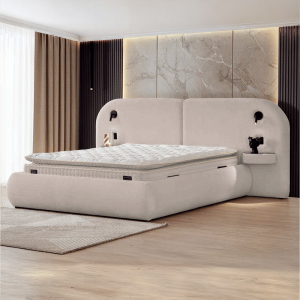 Тапицирана спалня с матрак ELYSIA 160 х 200 - мистичен пясък 28