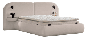 Тапицирана спалня с матрак ELYSIA 160 х 200 - мистичен пясък 28