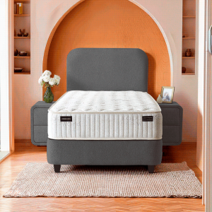 Тапицирано легло с матрак COMO PRO 90 x 200 - антрацит SY