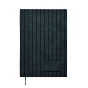 Бележник Tintray А5, 80л, PU корица, ЧЕРЕН