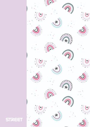 Тетрадка Street, А4, бели л, 42л, PP корици, BLOSSOM