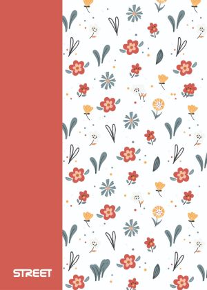 Тетрадка Street, А4, бели л, 42л, PP корици, BLOSSOM
