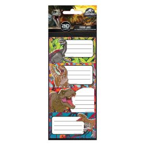Етикети за тетрадка Jurassic 2, 20бр/пак