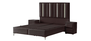 Тапицирана спалня с матрак MINI MOONLIGHT 140 х 200 - антрацит 680