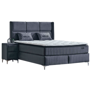 Тапицирана спалня с матрак BELLA 180 x 200 - антрацит 29