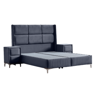 Тапицирана спалня с матрак BELLA 180 x 200 - антрацит 29