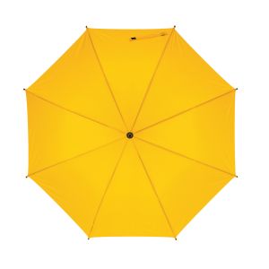 Office 1 Чадър, автоматичен, с извита дървена дръжка, 103 cm, жълт