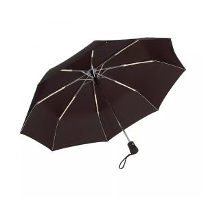 Office 1 Чадър, сгъваем, open-close, с гумирана дръжка, 97 cm, черен
