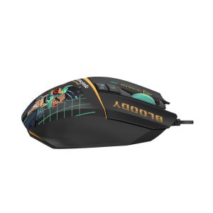 Мишка Bloody Renegade Midnight W63 Max, с кабел, геймърска