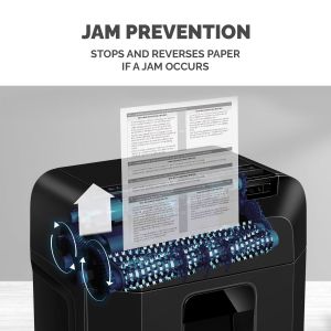 Шредер за унищожаване на документи Fellowes Automax 80M, Soho, Mini-Cut, P-4, 17 L, черен