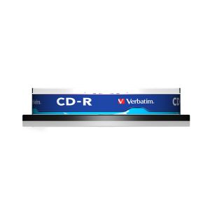 CD-R Verbatim, 700 MB, 52x, със защитно покритие, 10 броя в шпиндел