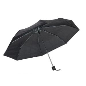 Office 1 Чадър, сгъваем, с пластмасова дръжка, 96 cm, черен