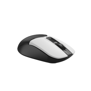 Мишка A4Tech Fstyler FG12S, безжична, безшумна, 3 бутона, AA, бяло-черна