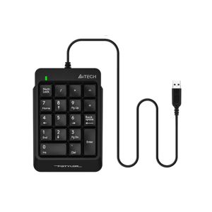 Клавиатура A4Tech FK13P, Numpad, с цифри, USB, 1.5 m кабел, черна