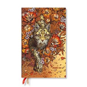 Paperblanks Планер Lynx Rising, Maxi, вертикален, твърда корица, 112 листа, за 2026-2027 година