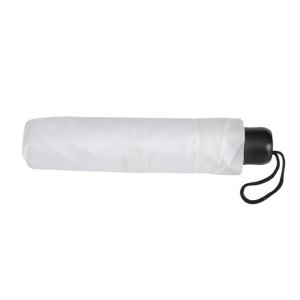 Office 1 Чадър, сгъваем, с пластмасова дръжка, 96 cm, бял
