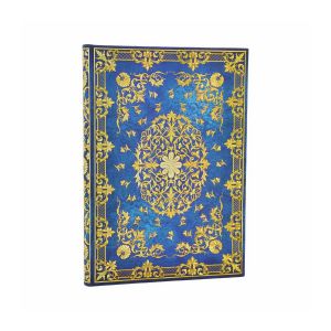 Paperblanks Тефтер Silk Sky, Midi, широки редове, твърда корица, 72 листа