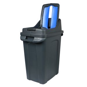 Кош за отпадъци Planet, за разделно събиране, 50 L, син