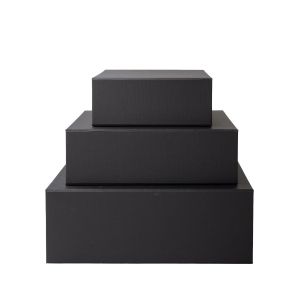 Office 1 Кутия Natural, с магнитно затваряне, сгъваема, 33 х 25 х 12 cm, черна