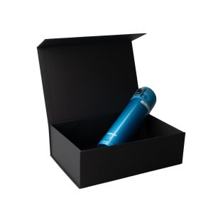 Office 1 Кутия Natural, с магнитно затваряне, сгъваема, 20 х 18 х 8 cm, черна