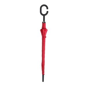 Office 1 Чадър, автоматичен, ветроустойчив, С-дръжка, 105 cm, червен